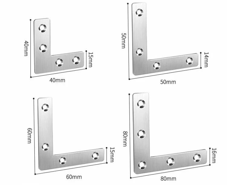 Flat Mending Repair Tie Plate Corner Brace Fixing for Furniture