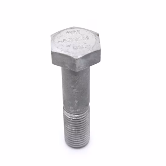 Vis hexagonales en acier au carbone M14/M16/M18/M20, boulons hexagonaux extérieurs DIN933 pour pylône de tour électrique