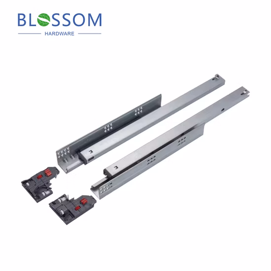 Supports de tiroir de glissières de tiroir encastrées à fermeture douce de 21 pouces