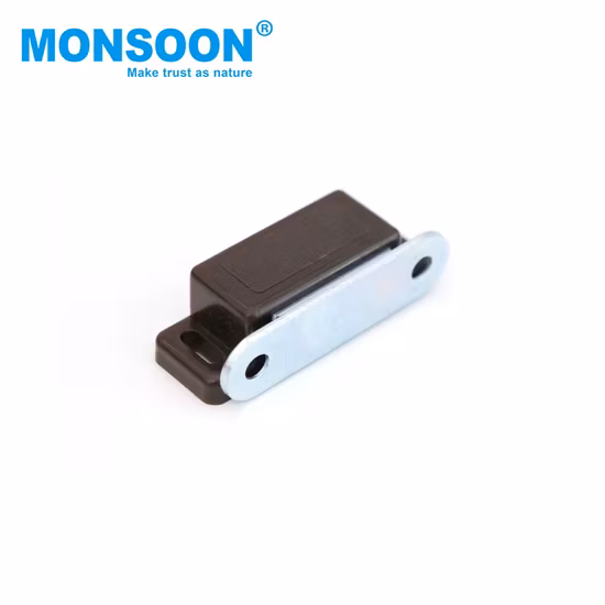 Loquet magnétique de fermeture de porte de placard en plastique d'armoire de meubles